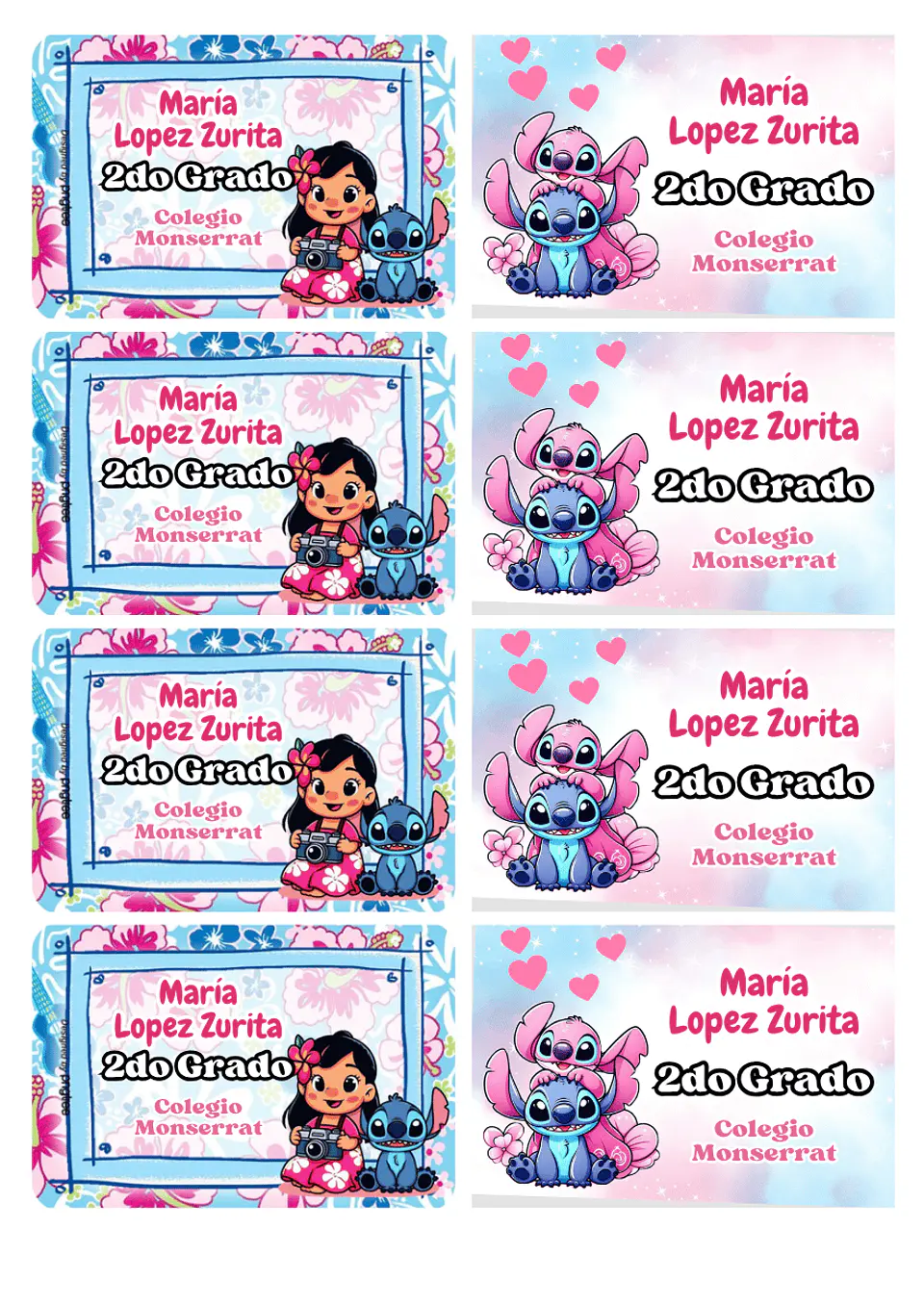 Etiquetas Escolares Personalizadas 9