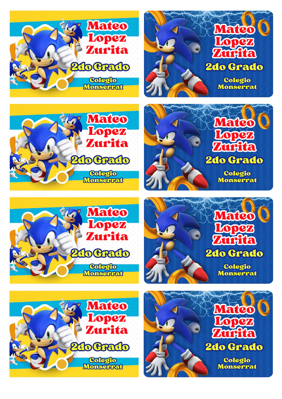 Etiquetas Escolares Personalizadas 11