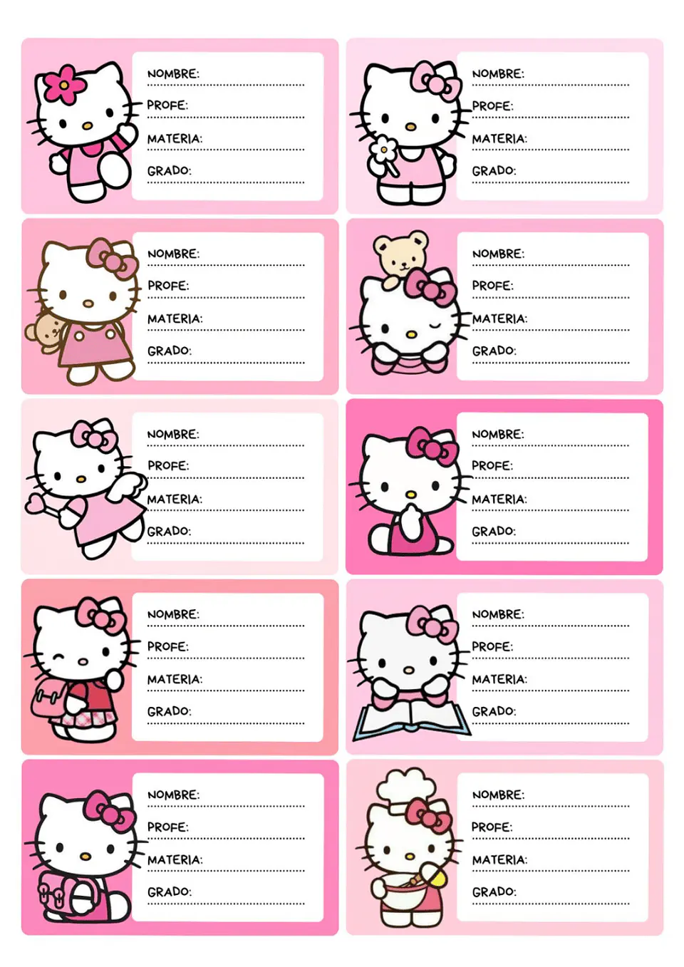 Etiquetas Escolares Personalizadas 13