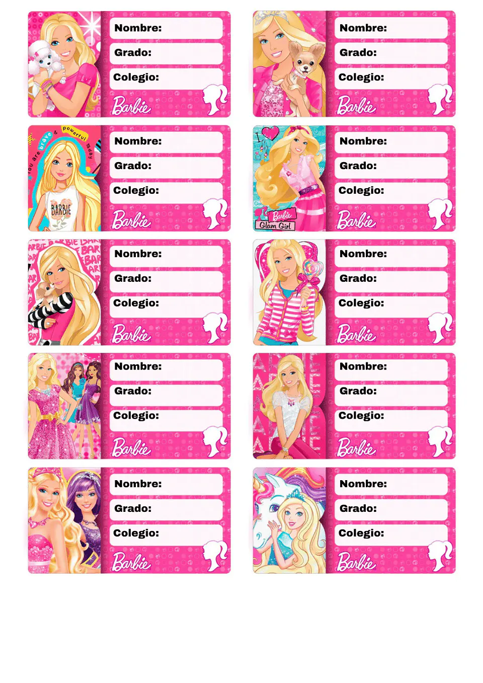 Etiquetas Escolares Personalizadas 31