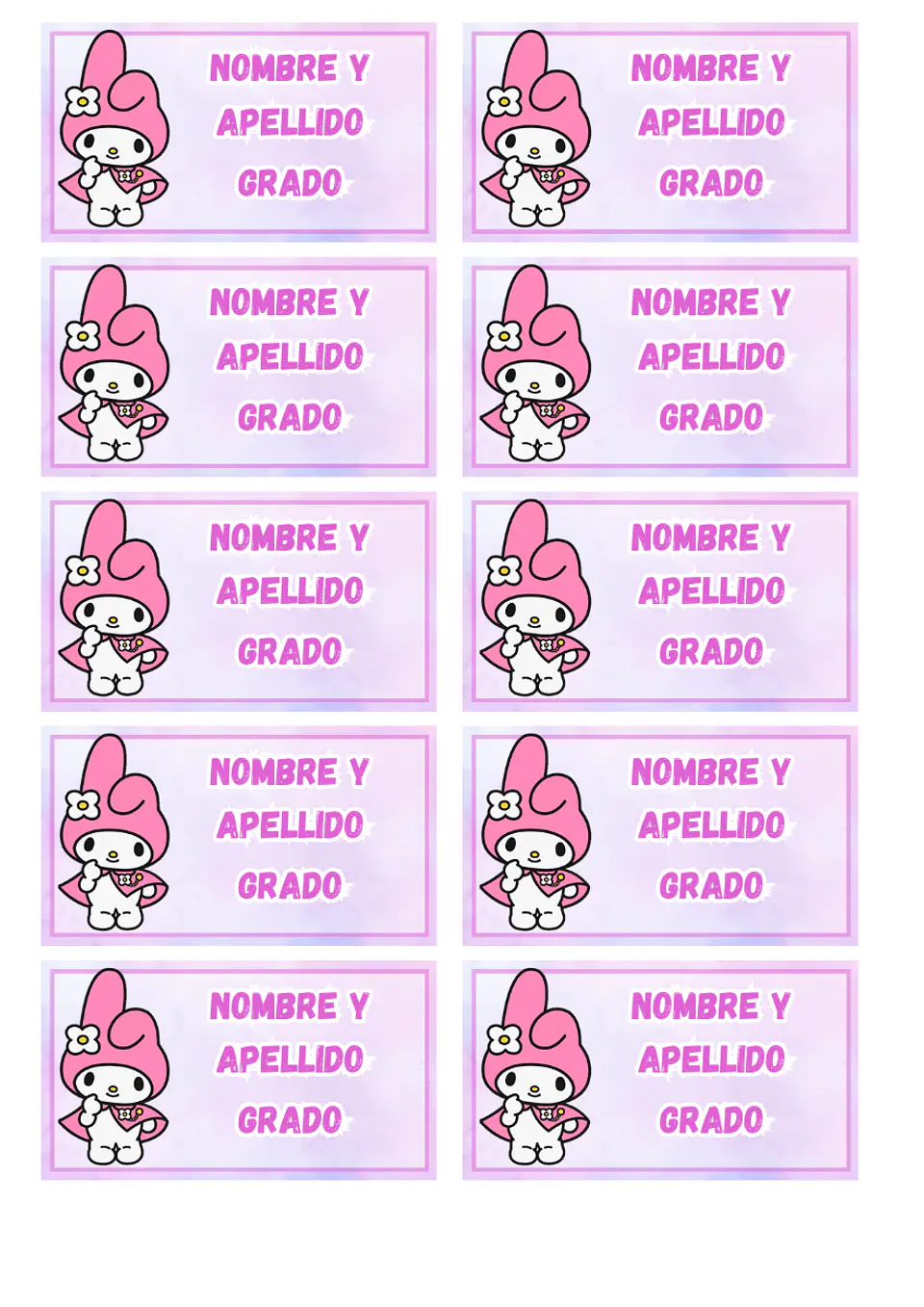 Etiquetas Escolares Personalizadas 35