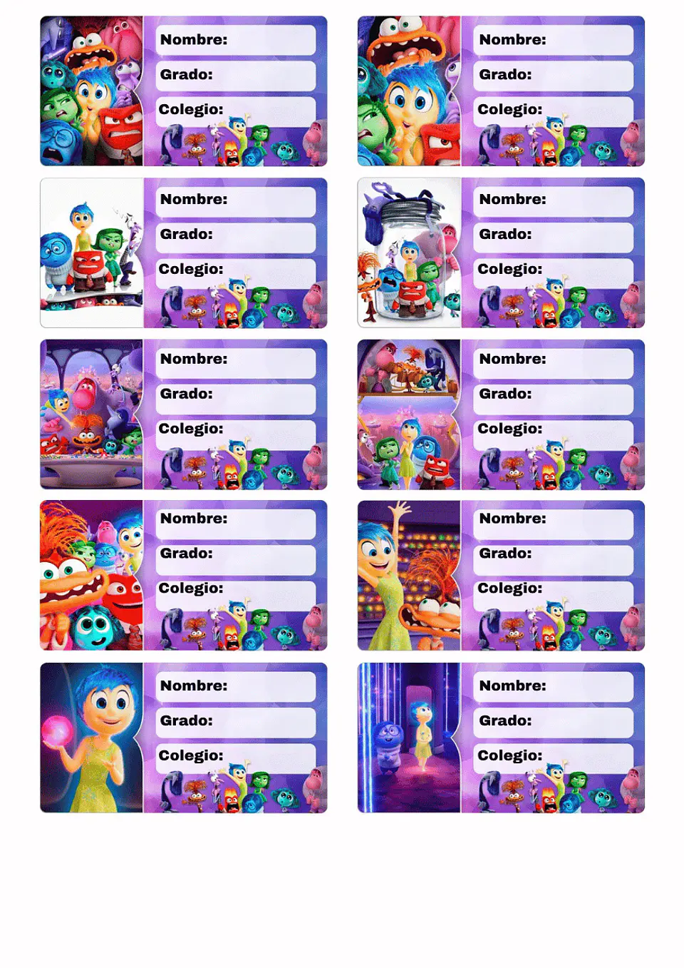 Etiquetas Escolares Personalizadas 37