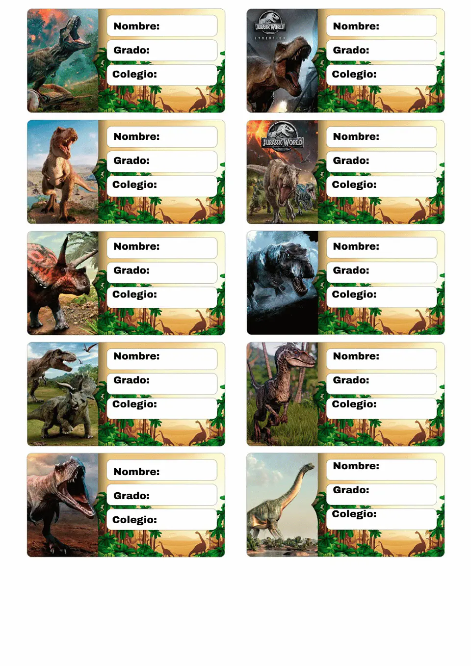 Etiquetas Escolares Personalizadas 47