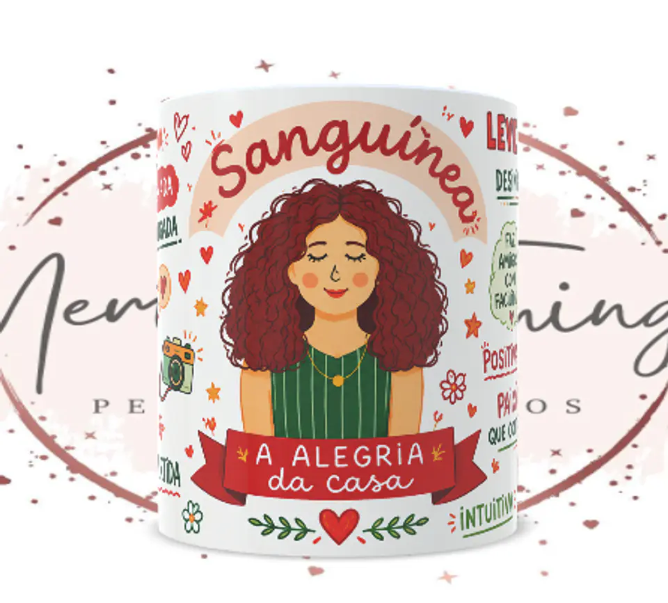 Caneca Personalizada Temperamento Sanguíneo – A Alegria da Casa 1