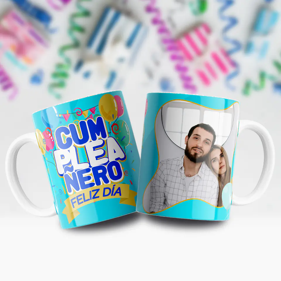 Tazas Personalizadas de Cumpleaños – Con Foto y Diseños Infantiles Ilustrados 4