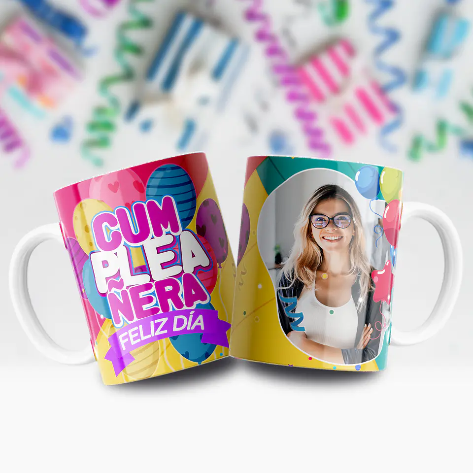 Tazas Personalizadas de Cumpleaños – Con Foto y Diseños Infantiles Ilustrados 5