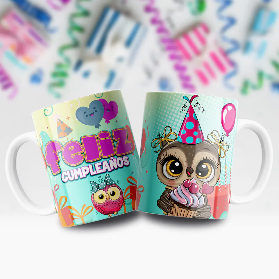 Tazas Personalizadas de Cumpleaños – Con Foto y Diseños Infantiles Ilustrados 9
