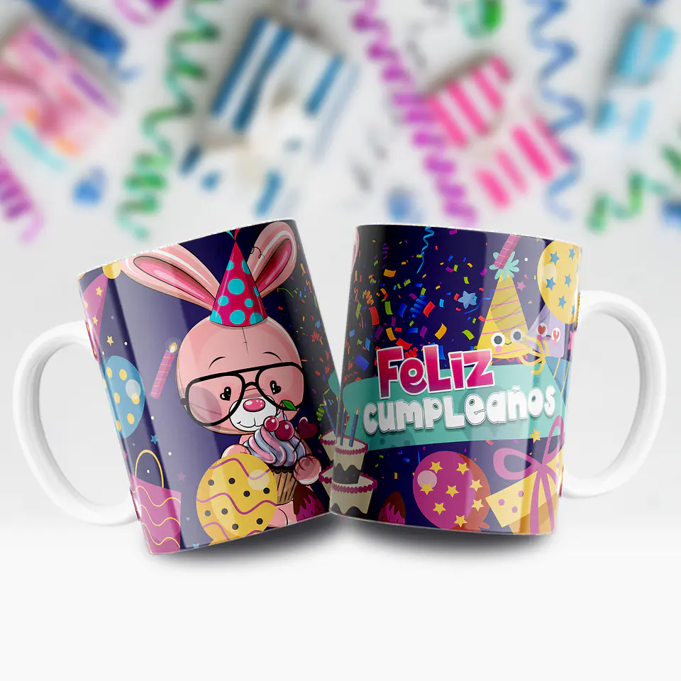 Tazas Personalizadas de Cumpleaños – Con Foto y Diseños Infantiles Ilustrados 12