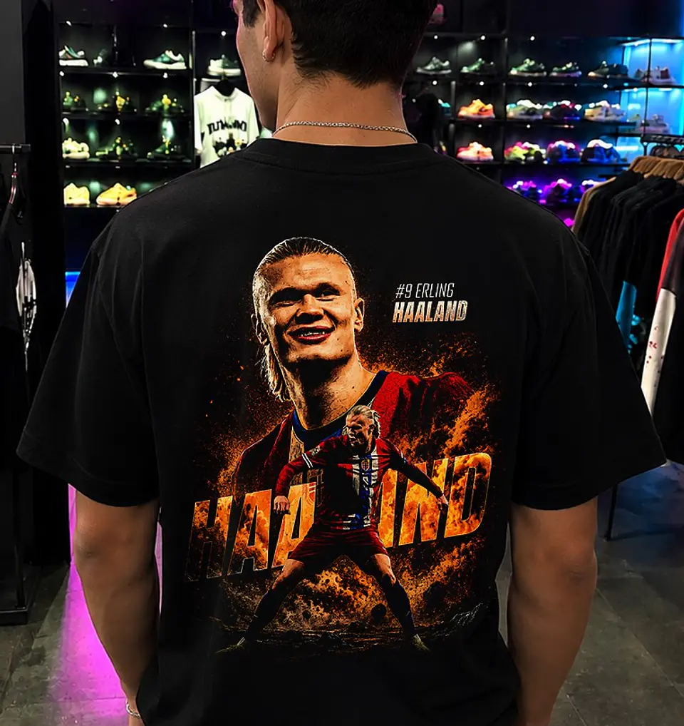 T-shirt Erling Haaland & Noruega – Coleção Exclusiva Viking Style 2