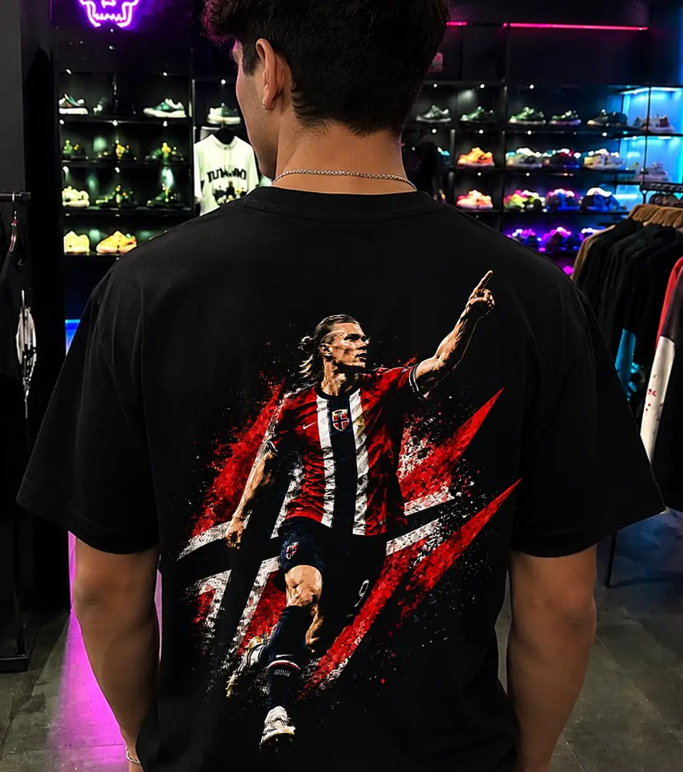 T-shirt Erling Haaland & Noruega – Coleção Exclusiva Viking Style 4
