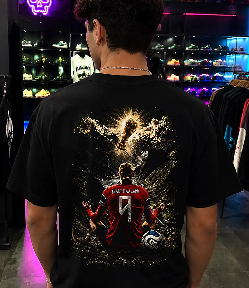 T-shirt Erling Haaland & Noruega – Coleção Exclusiva Viking Style 5