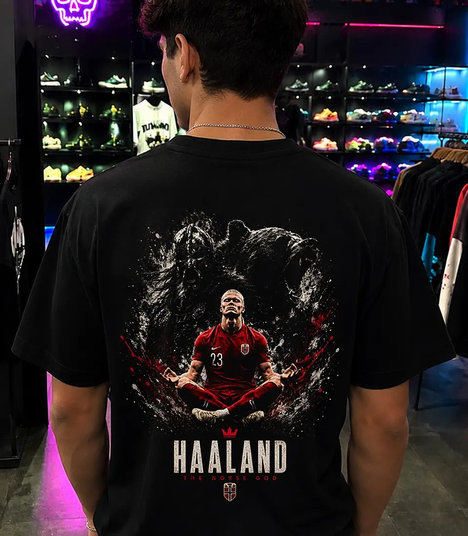 T-shirt Erling Haaland & Noruega – Coleção Exclusiva Viking Style 6