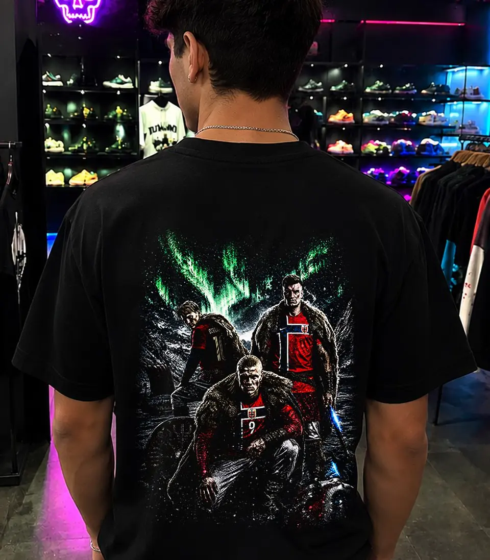 T-shirt Erling Haaland & Noruega – Coleção Exclusiva Viking Style 7