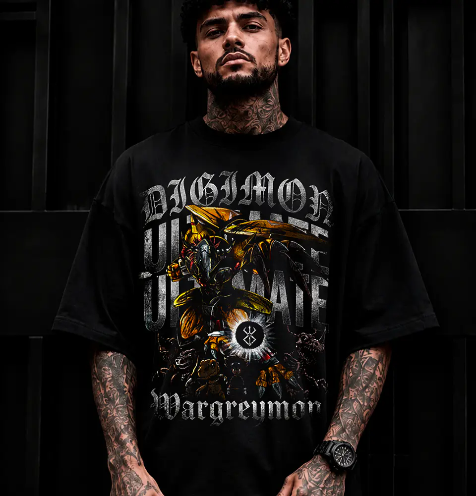 T-shirt Digimon Vintage Style – Coleção Exclusiva Angemon & WarGreymon 2