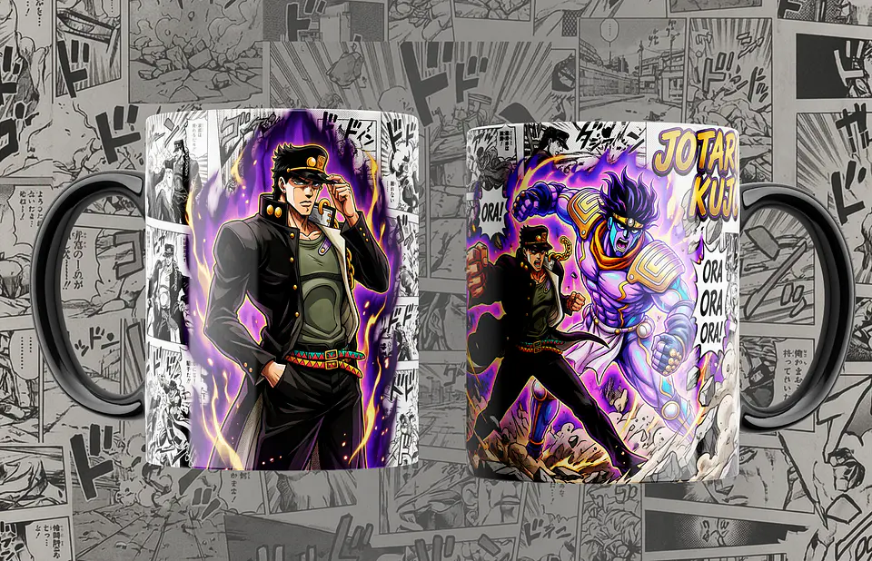 Coleção Canecas JoJo’s Bizarre Adventure – Manga Panel & Stand Edition 3