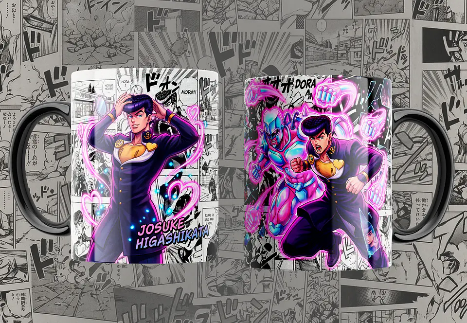 Coleção Canecas JoJo’s Bizarre Adventure – Manga Panel & Stand Edition 4
