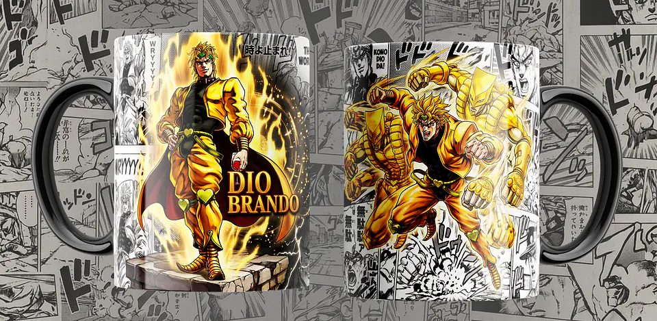 Coleção Canecas JoJo’s Bizarre Adventure – Manga Panel & Stand Edition 5