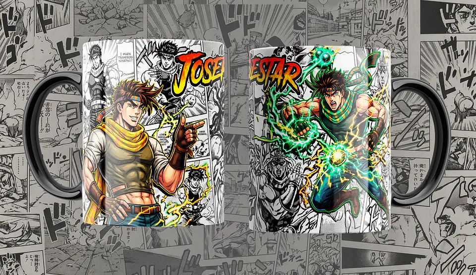 Coleção Canecas JoJo’s Bizarre Adventure – Manga Panel & Stand Edition 7