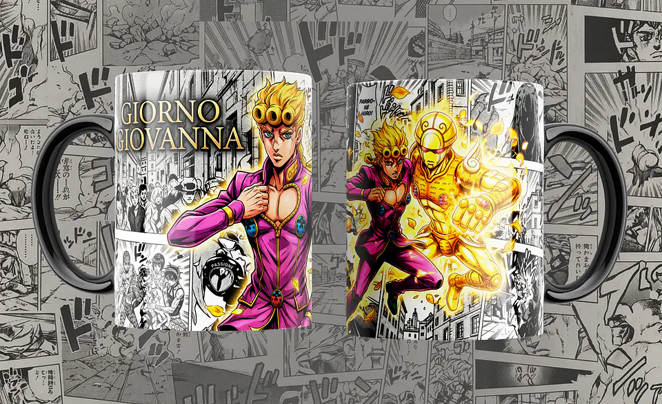 Coleção Canecas JoJo’s Bizarre Adventure – Manga Panel & Stand Edition 8