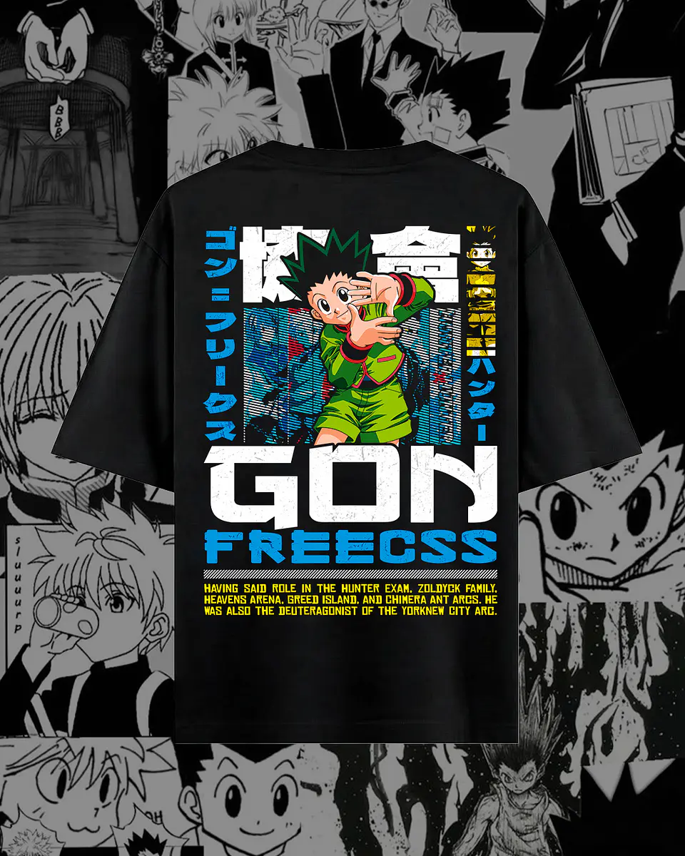 Coleção T-shirts Hunter x Hunter – Streetwear & Anime Graphic Edition 19