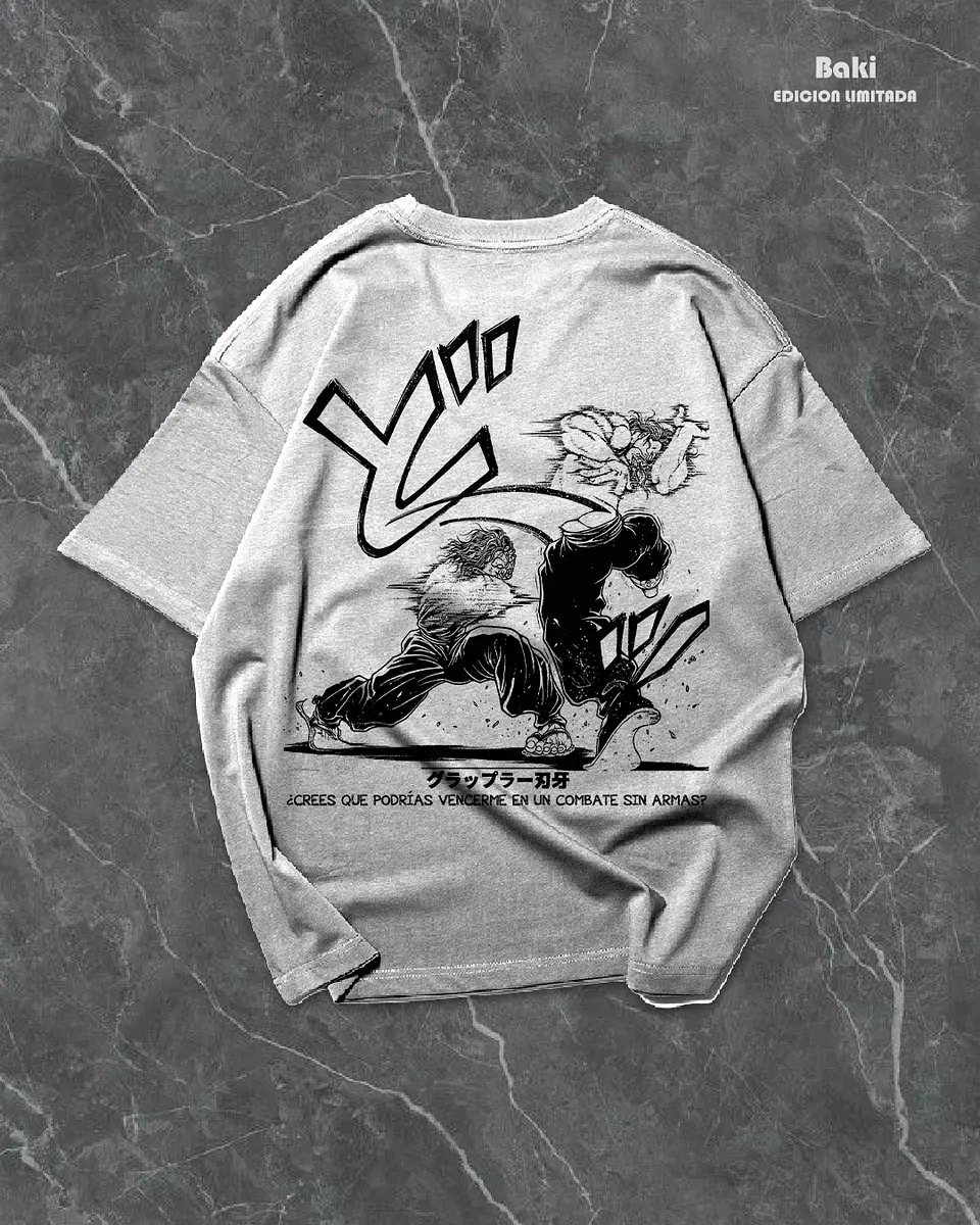 Coleção T-shirts Baki Hanma – Manga Panel & Martial Arts Streetwear Edition 2