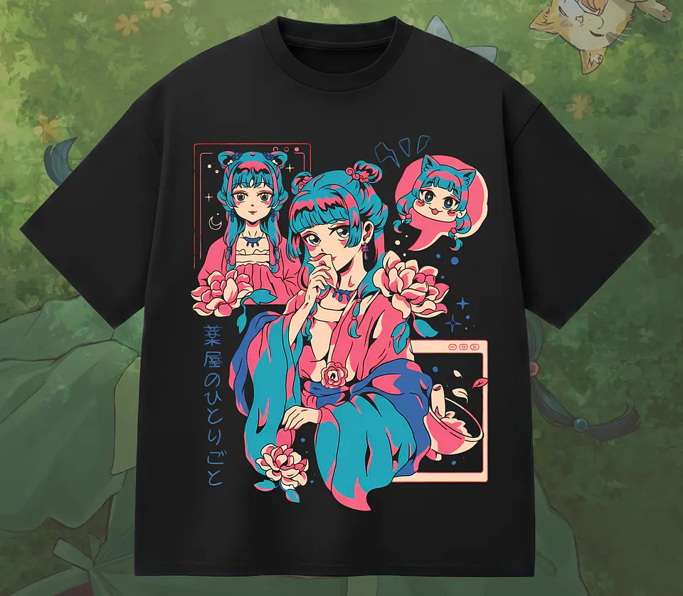 Coleção T-shirts Os Diários da Boticária – Maomao & Jinshi Aesthetic Edition 1