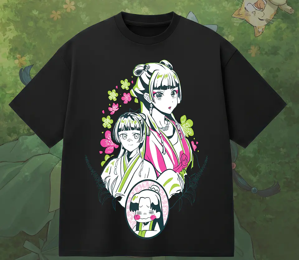 Coleção T-shirts Os Diários da Boticária – Maomao & Jinshi Aesthetic Edition 3