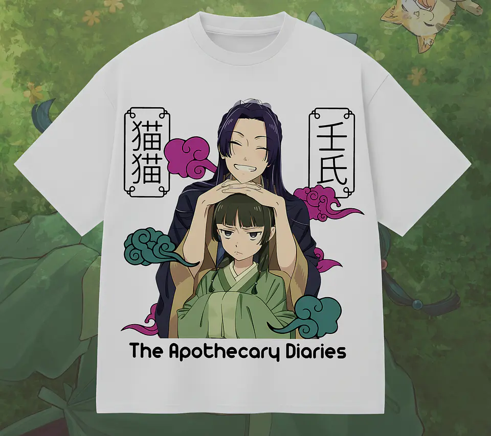 Coleção T-shirts Os Diários da Boticária – Maomao & Jinshi Aesthetic Edition 5