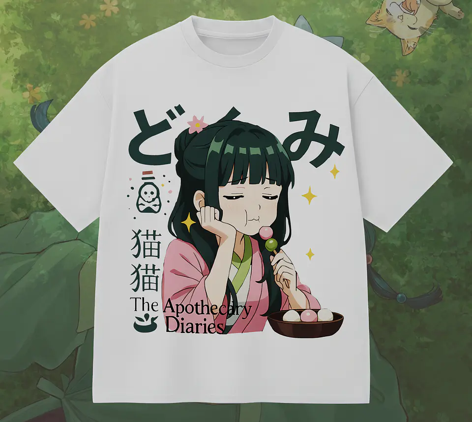 Coleção T-shirts Os Diários da Boticária – Maomao & Jinshi Aesthetic Edition 6