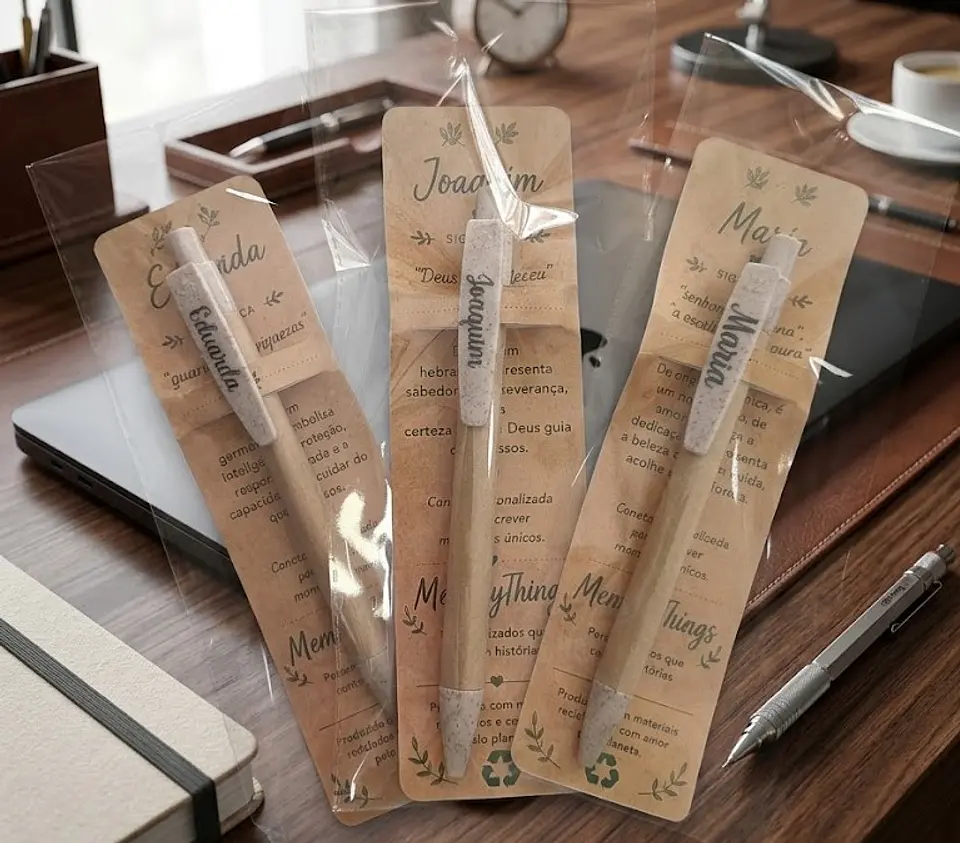 Esferográfica Eco-Friendly Sya Personalizada com Nome | Coleção 