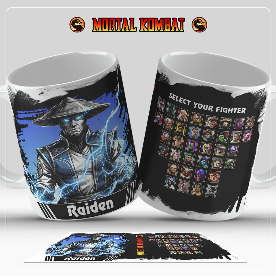 Caneca Mortal Kombat – Coleção Oficial Select Your Fighter 1