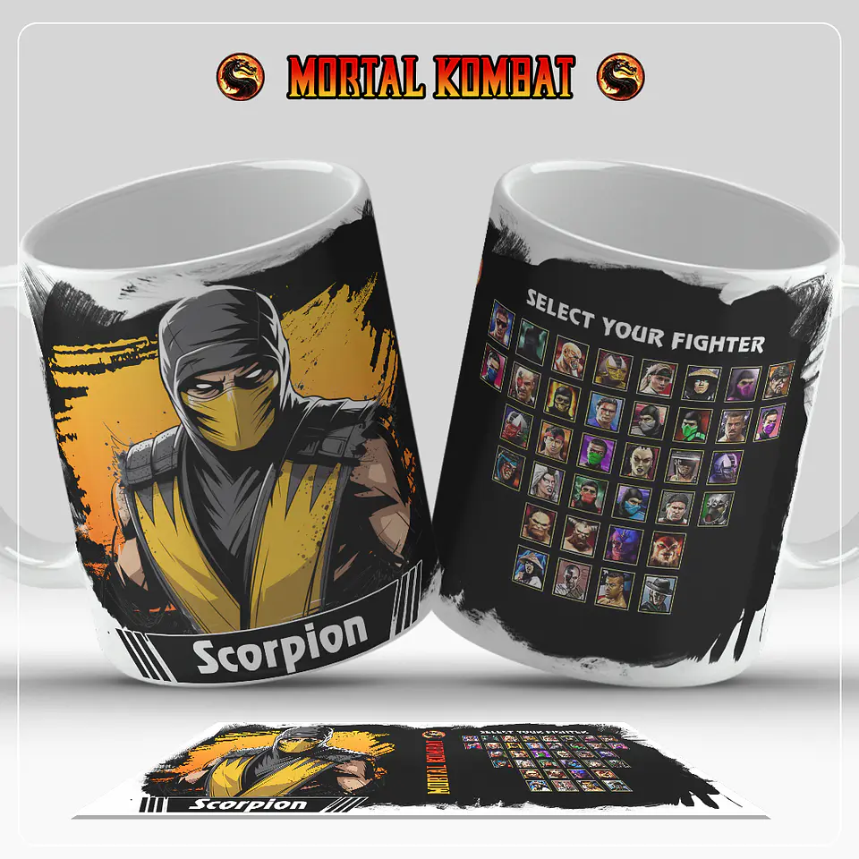 Caneca Mortal Kombat – Coleção Oficial Select Your Fighter 2