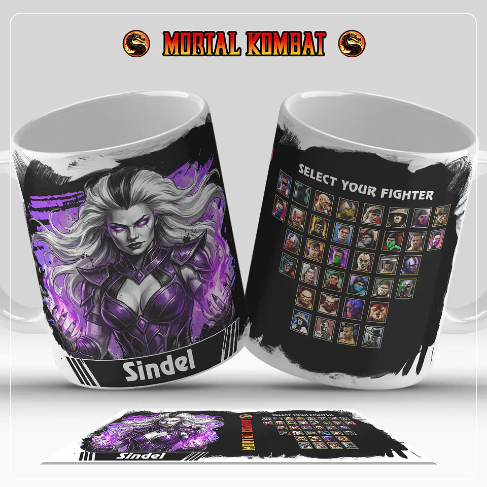 Caneca Mortal Kombat – Coleção Oficial Select Your Fighter 5