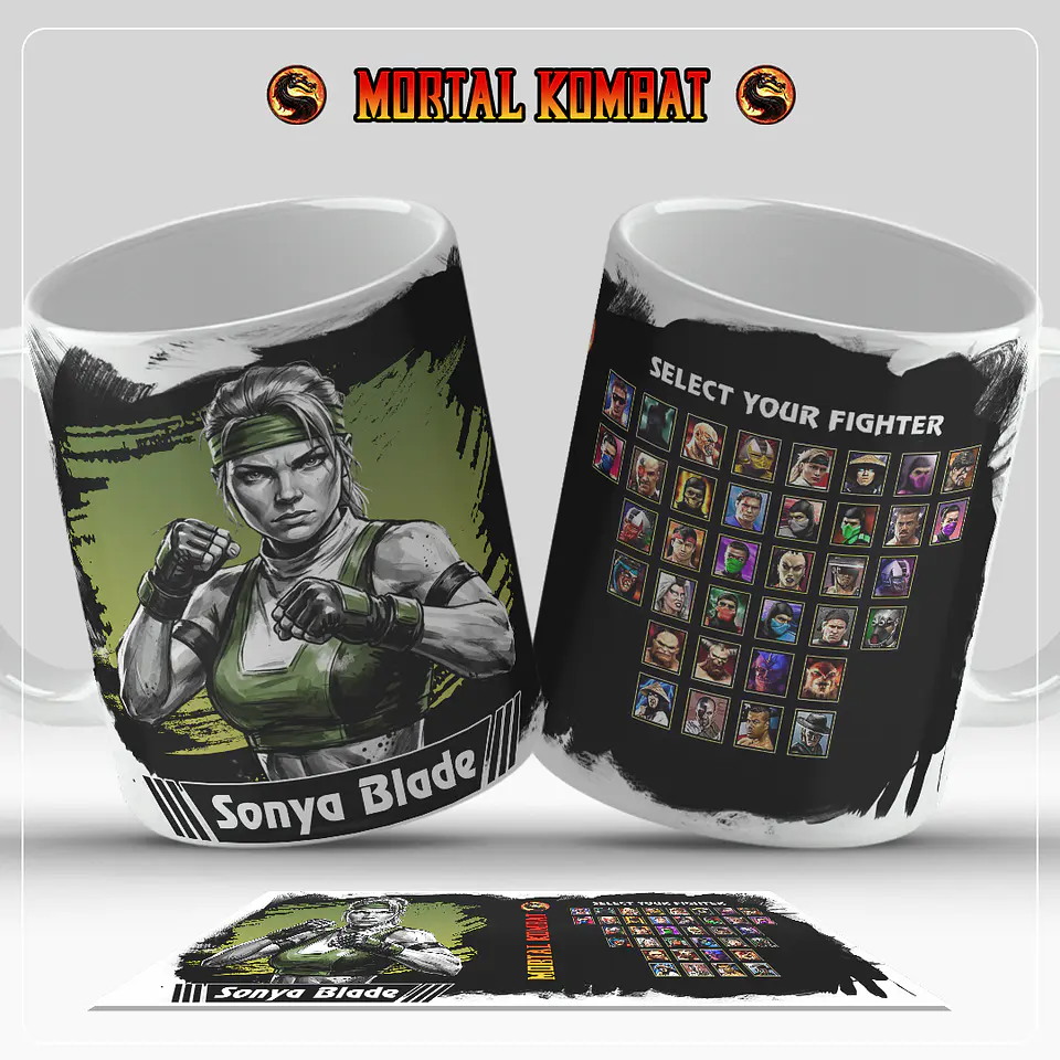 Caneca Mortal Kombat – Coleção Oficial Select Your Fighter 6