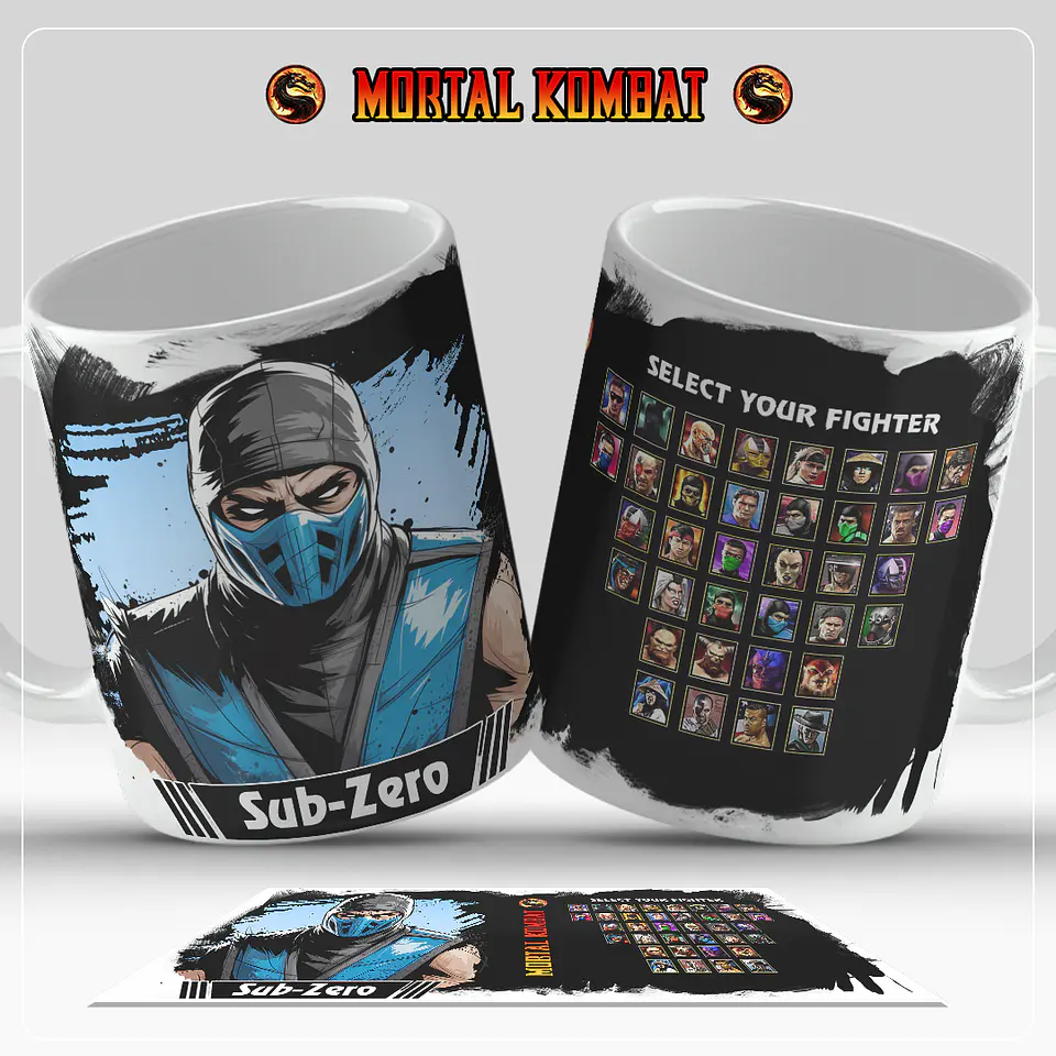 Caneca Mortal Kombat – Coleção Oficial Select Your Fighter 7