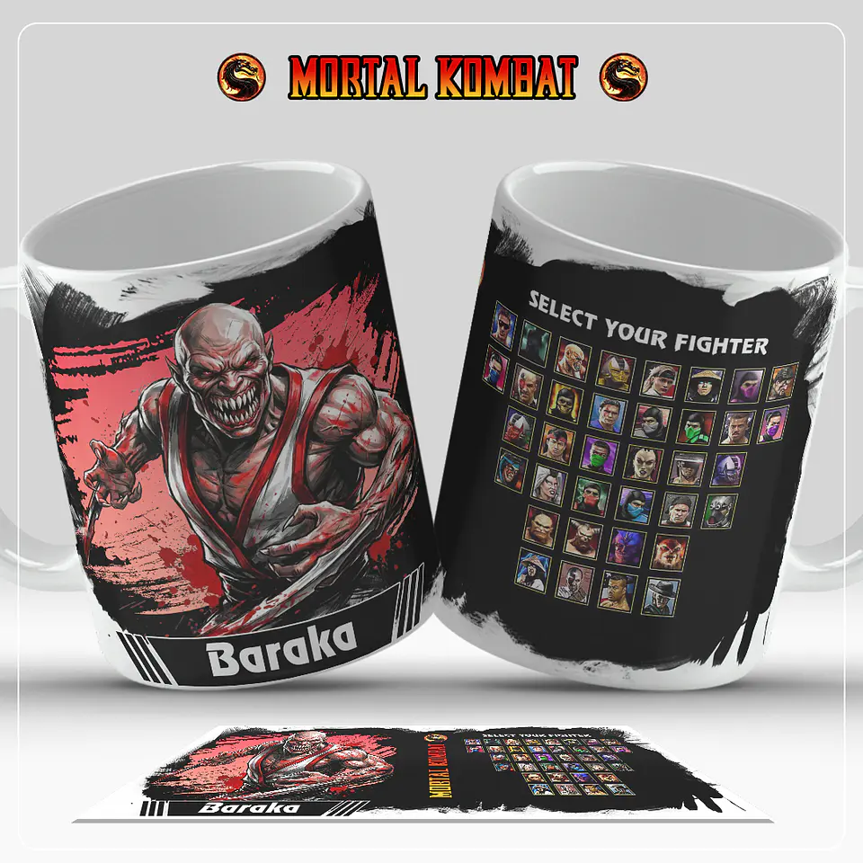Caneca Mortal Kombat – Coleção Oficial Select Your Fighter 8