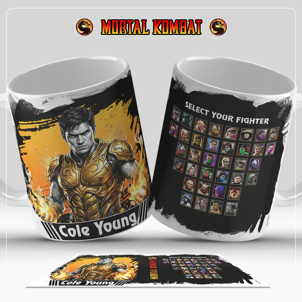 Caneca Mortal Kombat – Coleção Oficial Select Your Fighter 9