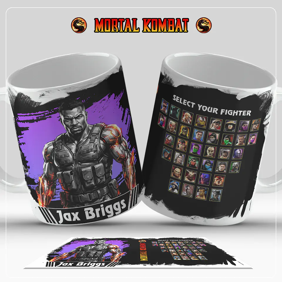 Caneca Mortal Kombat – Coleção Oficial Select Your Fighter 11