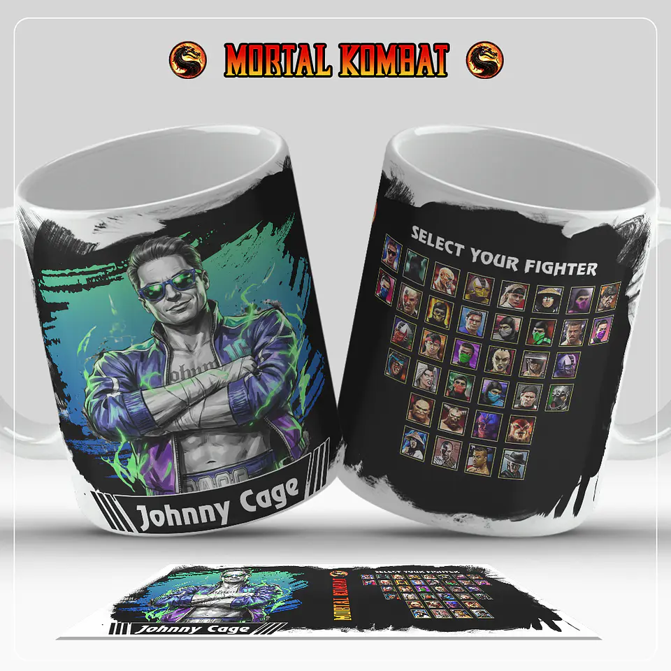 Caneca Mortal Kombat – Coleção Oficial Select Your Fighter 12