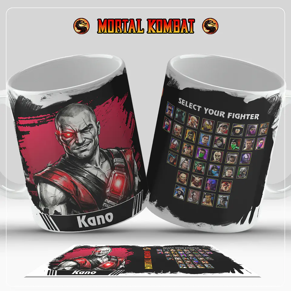 Caneca Mortal Kombat – Coleção Oficial Select Your Fighter 13