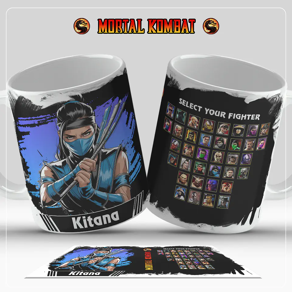 Caneca Mortal Kombat – Coleção Oficial Select Your Fighter 14