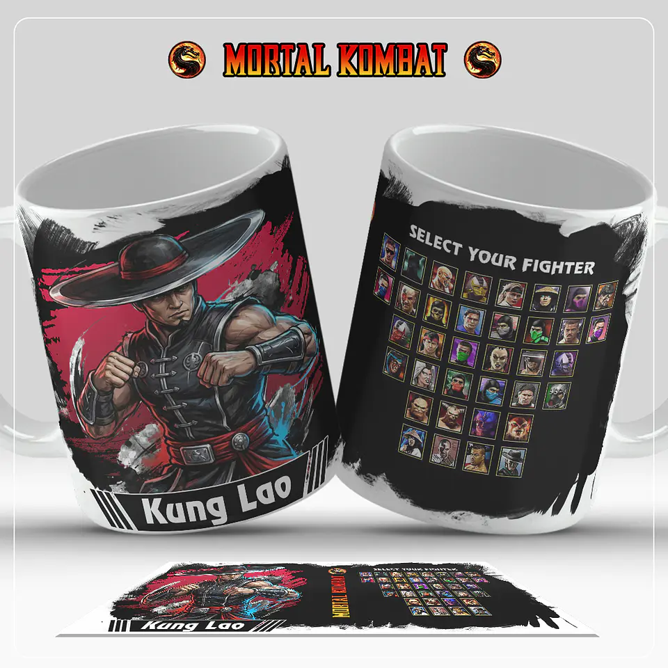 Caneca Mortal Kombat – Coleção Oficial Select Your Fighter 15