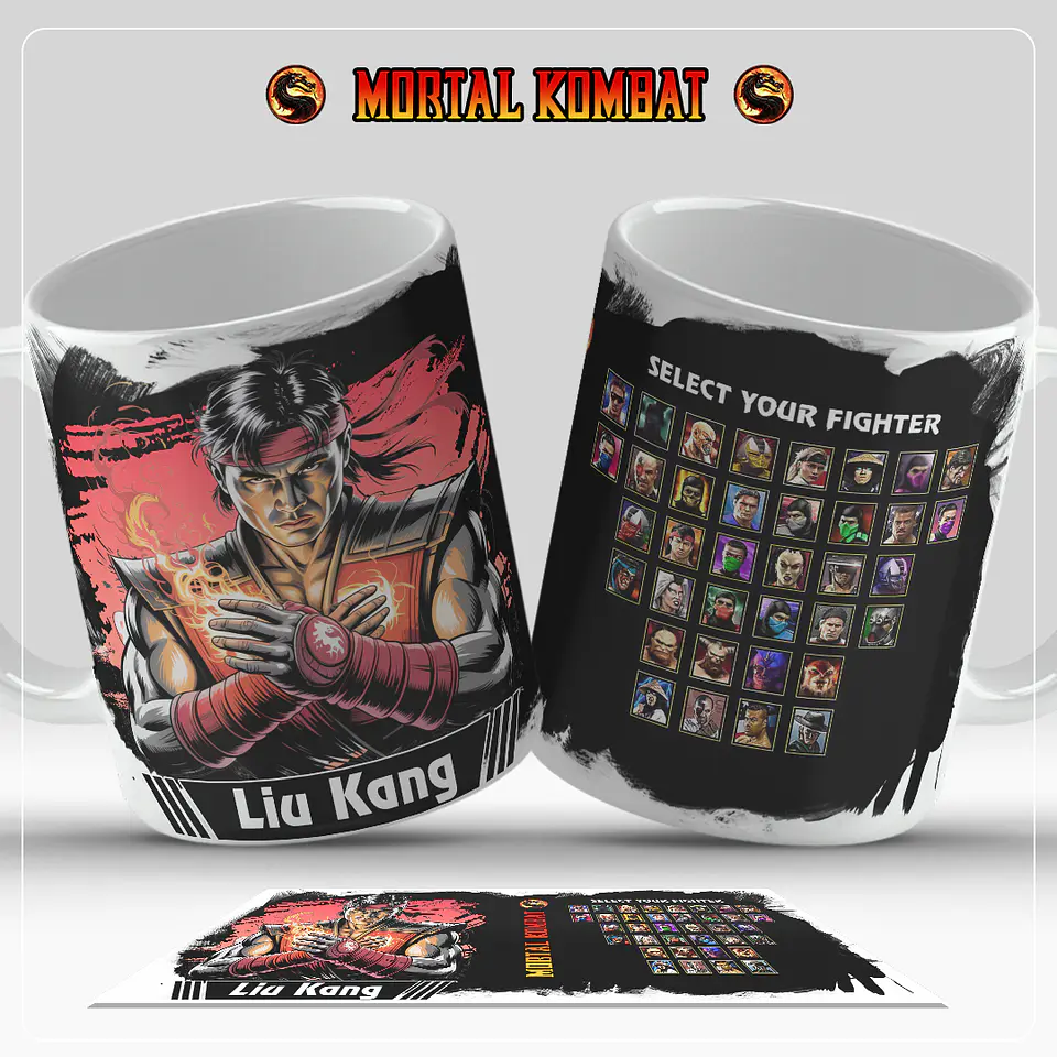 Caneca Mortal Kombat – Coleção Oficial Select Your Fighter 16