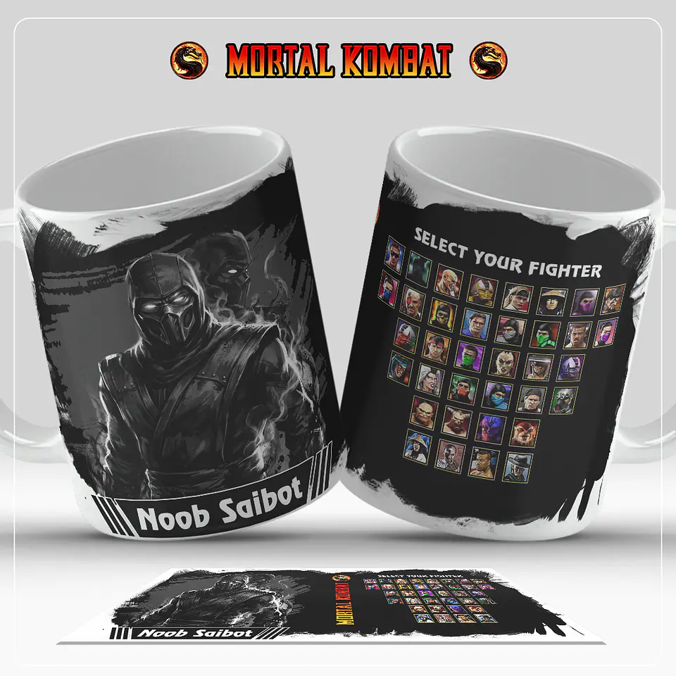 Caneca Mortal Kombat – Coleção Oficial Select Your Fighter 17
