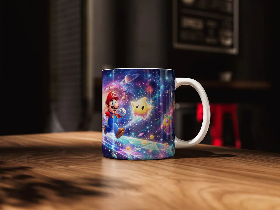 Caneca Super Mario Galaxy – Coleção Espacial Gamer 3