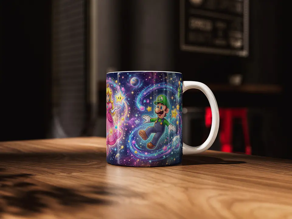 Caneca Super Mario Galaxy – Coleção Espacial Gamer 6