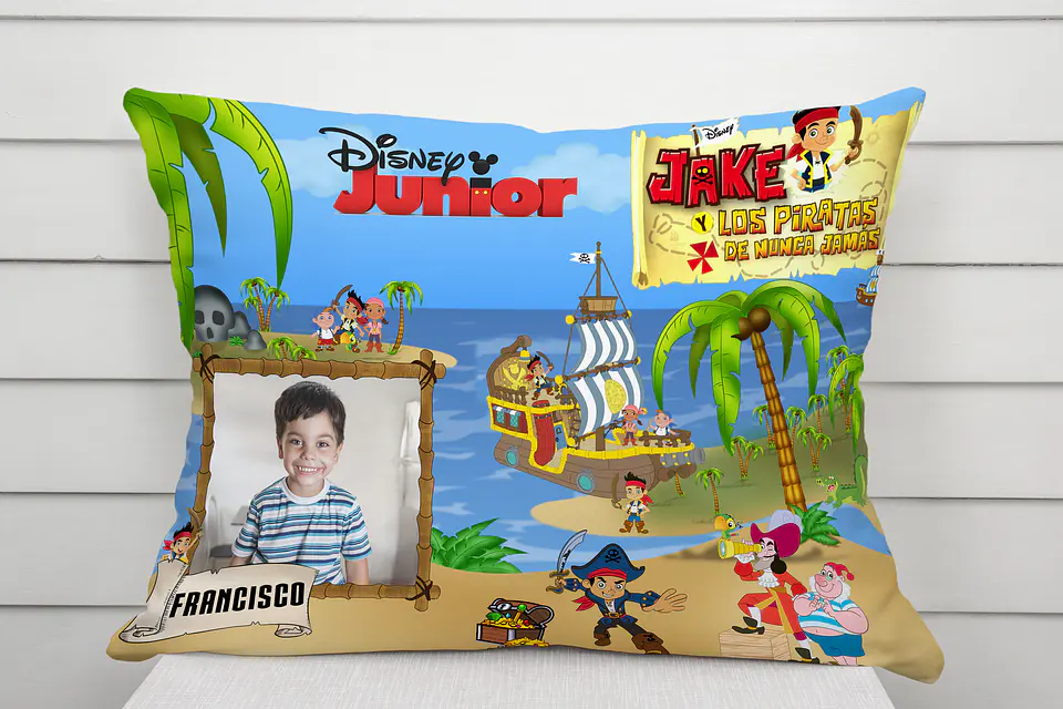 Almofada Disney Junior Personalizada com Foto e Nome – Coleção Infantil Mágica 4