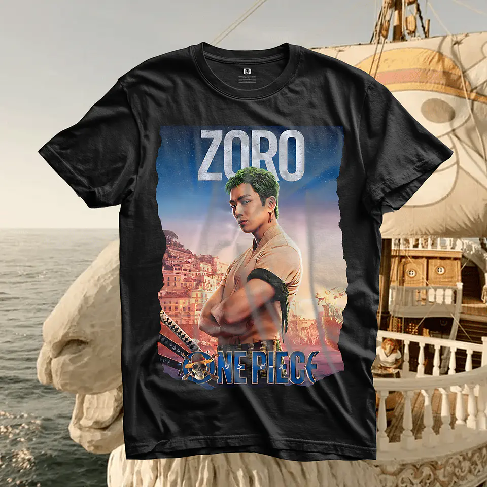 Coleção Exclusiva T-Shirts One Piece Live Action – Zirpa para a Grande Rota com Estilo Premium! 3