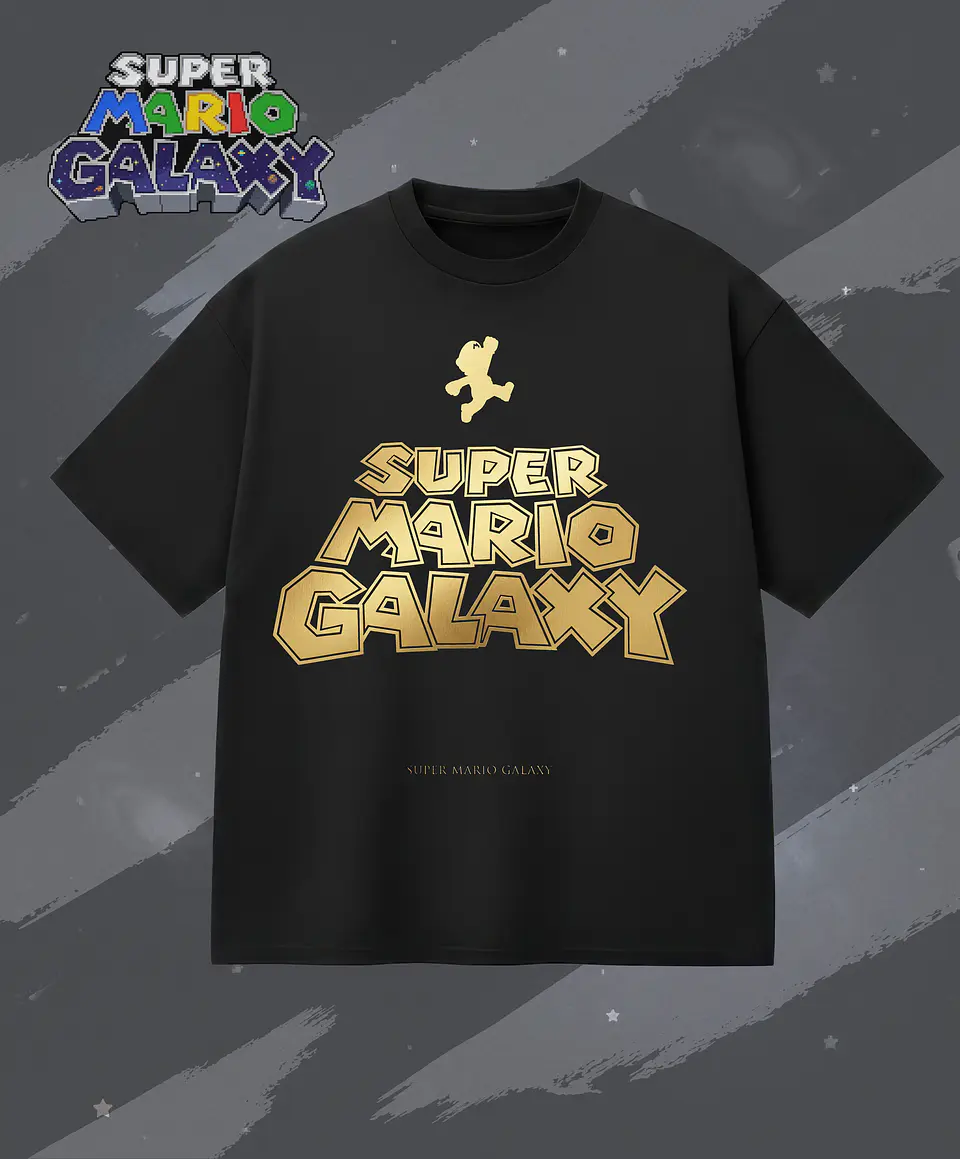 🚀 Coleção T-Shirts Super Mario Galaxy | Edição Especial Geek & Gaming Style 5