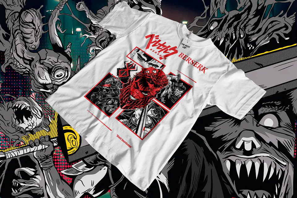 ⚔️ Coleção T-Shirts Anime Dark Fantasy | Estilo Manga & Pop Culture Europe 4